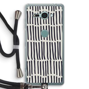 Moroccan stripes: Sony Xperia XZ2 Compact Transparant Hoesje met koord