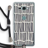 Moroccan stripes: Sony Xperia XZ2 Compact Transparant Hoesje met koord
