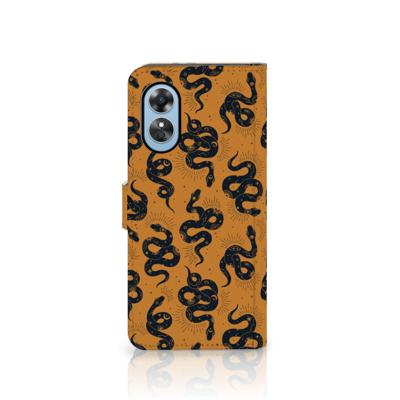 Telefoonhoesje | Met pasjeshouder | voor OPPO A17 Snakes