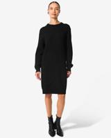 HEMA Dames kabeljurk Fiep zwart (zwart)