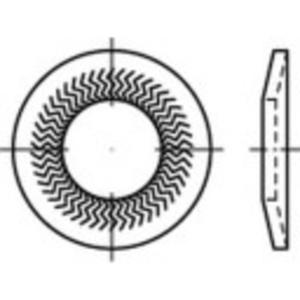 Grendelschijven 10 mm 27.25 mm Verenstaal Verzinkt 250 stuk(s) 159411