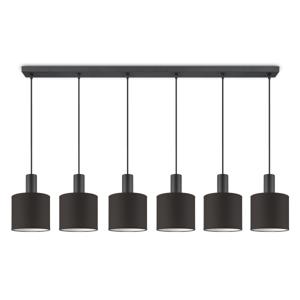 Moderne hanglamp Bling - Bruin - verlichtingspendel Xxl Beam 6L inclusief lampenkap 20/20/17cm - pendel lengte 150.5 cm - geschikt voor E27 LED lamp - Pendellamp geschikt voor woonkamer, slaapkamer, keuken