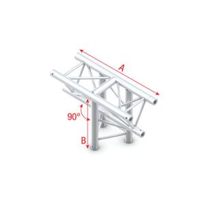 Milos Milos Pro-30 Triangle F Truss - T-Cross vertical 3-way, apex down - 71 cm