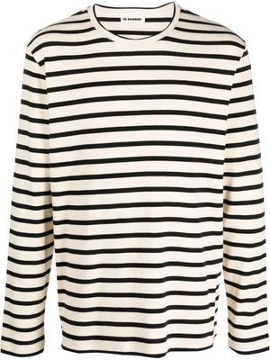 Jil Sander sweat à rayures - Tons neutres