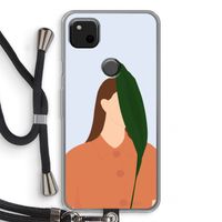 Leaf: Pixel 4a Transparant Hoesje met koord