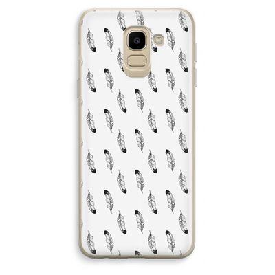 Pluimen: Samsung Galaxy J6 (2018) Transparant Hoesje