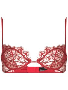 Kiki de Montparnasse soutien-gorge à détails en dentelle - Rouge