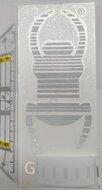 Travel bug - Sticker - 16,5 cm - Reflective Zilver, decal