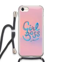Girl boss: iPhone 7 Transparant Hoesje met koord
