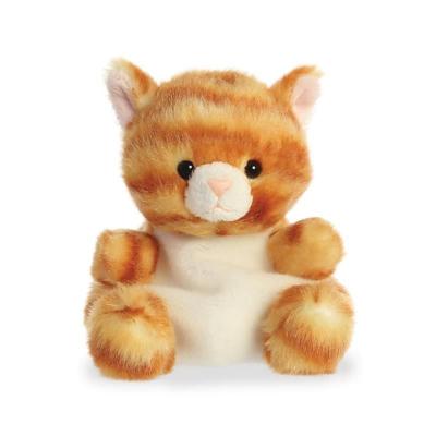 Aurora Pluche dieren knuffel - lapjes kat - 13 cm - huisdieren knuffel