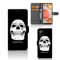 Telefoonhoesje met Naam Samsung Galaxy A42 5G Skull Eyes - thumbnail