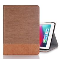 Cross textuur horizontale Flip PU lederen case voor iPad Pro 12 9 inch (2018) met houder & kaartsleuven & portemonnee (bruin)