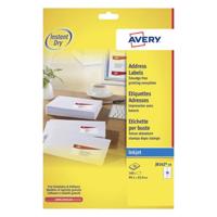 Etiket avery j8162-10 99.1x33.9mm wit 160st | 10 stuks