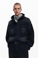 Gecombineerd denim jack - BLACK - S