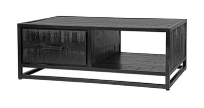 LABEL51 Salontafel 'Chili' Zwart Mangohout, 110 x 70cm