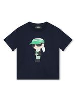 Karl Lagerfeld Kids t-shirt Ikonik en coton bilogique - Bleu - thumbnail