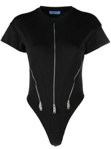 Mugler body à détail zippé - Noir