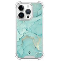 iPhone 14 Pro siliconen shockproof hoesje - Touch of mint