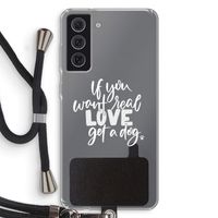 Partner in crime: Samsung Galaxy S21 FE Transparant Hoesje met koord