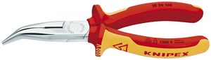 Knipex Platspitse tang met zijsnijder | verchroomd | 160 mm | 25 26 160 - 2526160
