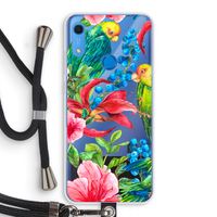 Papegaaien: Huawei Y6s Transparant Hoesje met koord