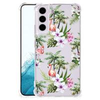 Samsung Galaxy S22 Case Anti-shock Flamingo Palms