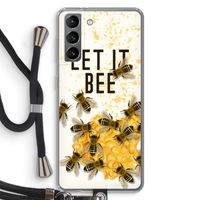 Let it bee: Samsung Galaxy S21 Transparant Hoesje met koord Let it bee: Samsung Galaxy S21 Transparant Hoesje met koord