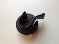 Zwarte bevestigingsklem voor papierrolho