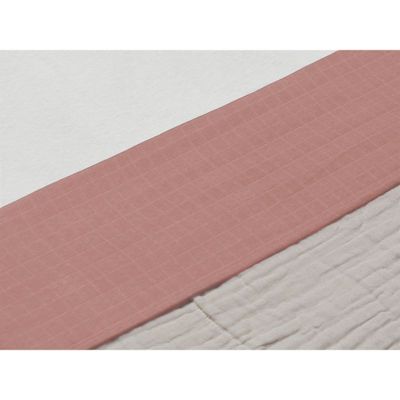 Jollein laken Wrinkled Cotton Rosewood Maat
