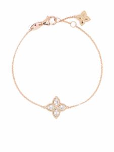 Roberto Coin bracelet Princess Flower en or rose 18ct orné de diamants