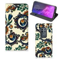 Telefoon Hoesje Motorola One Zoom Barok Flower