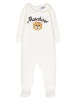 Moschino Kids Romper met teddybeerprint - Beige - thumbnail