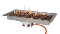 Easy Fires: Inbouwbrander Rechthoek 76x26 - RVS - thumbnail