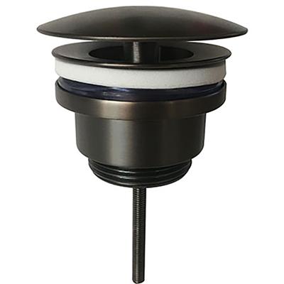 Wiesbaden Caral Open Afvoerplug 5/4" Gunmetal - Luxe Wastafelplug