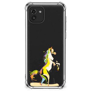 Samsung Galaxy A03 Stevig Bumper Hoesje Horse Color