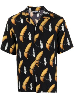 Pleasures Overhemd met print - Zwart