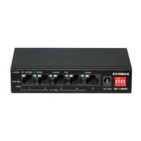 Edimax 5-poorts Gigabit PoE+ schakelaar met lange reikwijdte, 4 PoE+ poorten en DIP-schakelaar - GS-1105PE