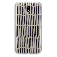 Moroccan stripes: Samsung Galaxy J7 (2017) Transparant Hoesje - thumbnail