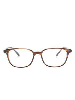 Oliver Peoples lunettes de vue à monture rectangulaire - Marron