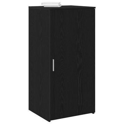 Opbergkast 50x45x103,5 cm bewerkt hout zwart