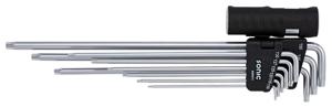 Stiftsleutelset TX, XXL met boring 9-dlg. 600911