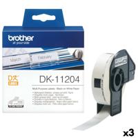Etikettenrol Brother DK-11204 17 x 54 mm (3 Stuks)