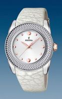 Horlogeband Festina F16591-A Leder Crèmewit 24mm