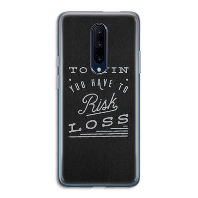 Risk loss: OnePlus 7 Pro Transparant Hoesje