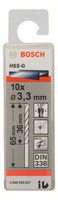 Bosch Accessoires Metaalboren HSS-G, Standard 3,3 x 36 x 65 mm 10st - 2608595057