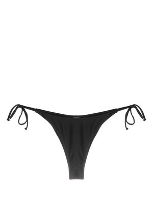 Moschino bas de bikini à logo imprimé - Noir