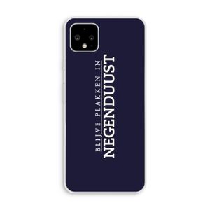 Blijve plakken in Negenduust: Pixel 4 XL Transparant Hoesje