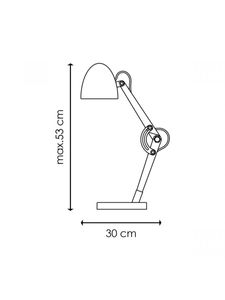 Besselink licht D403315-20 tafellamp E14 LED Wit