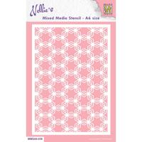 Nellie's Choice • stencil a6 size christmas background star-1