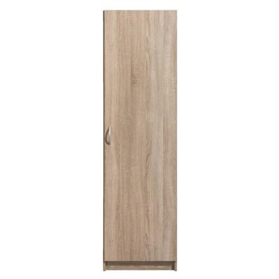 Leen Bakker - Kledingkast Varia 1-deurs - Licht Eiken - 175x49x50 Cm - Spaanplaat - Bruin